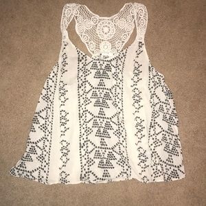 Large Black and White Cami